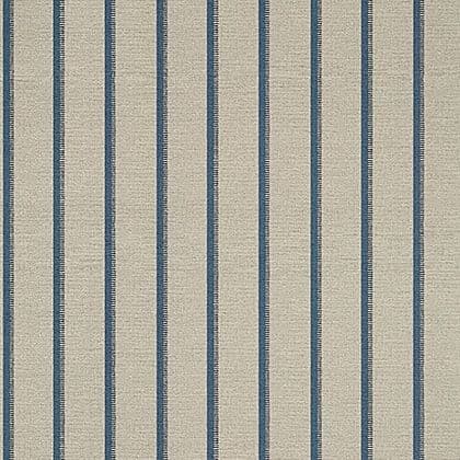Thibaut Notch Stripe Wallpaper in Flax and Navy