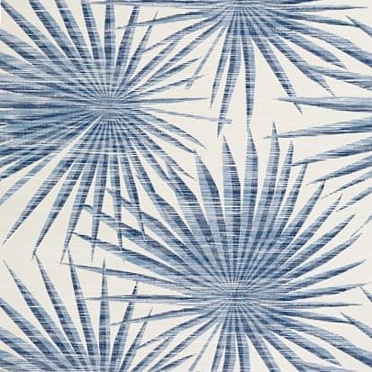 Thibaut Palm Frond Wallpaper in Navy and White
