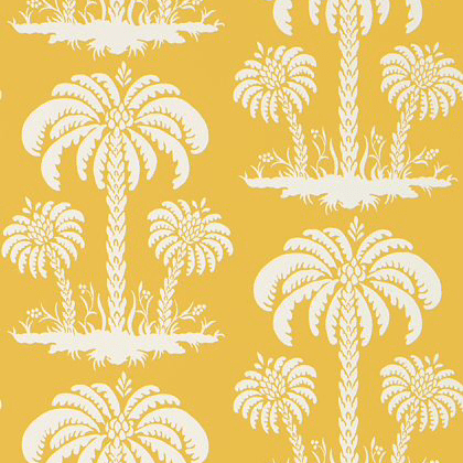 Thibaut Palm Island Wallpaper in Yellow