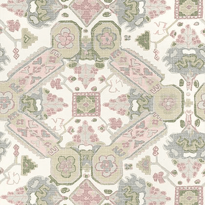 Thibaut Persian Carpet Wallpaper in Blush