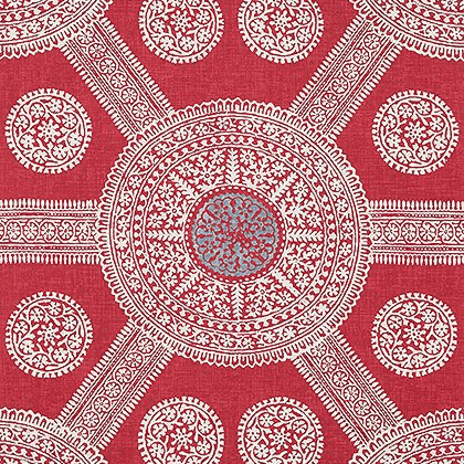 Thibaut Stonington Wallpaper in Red